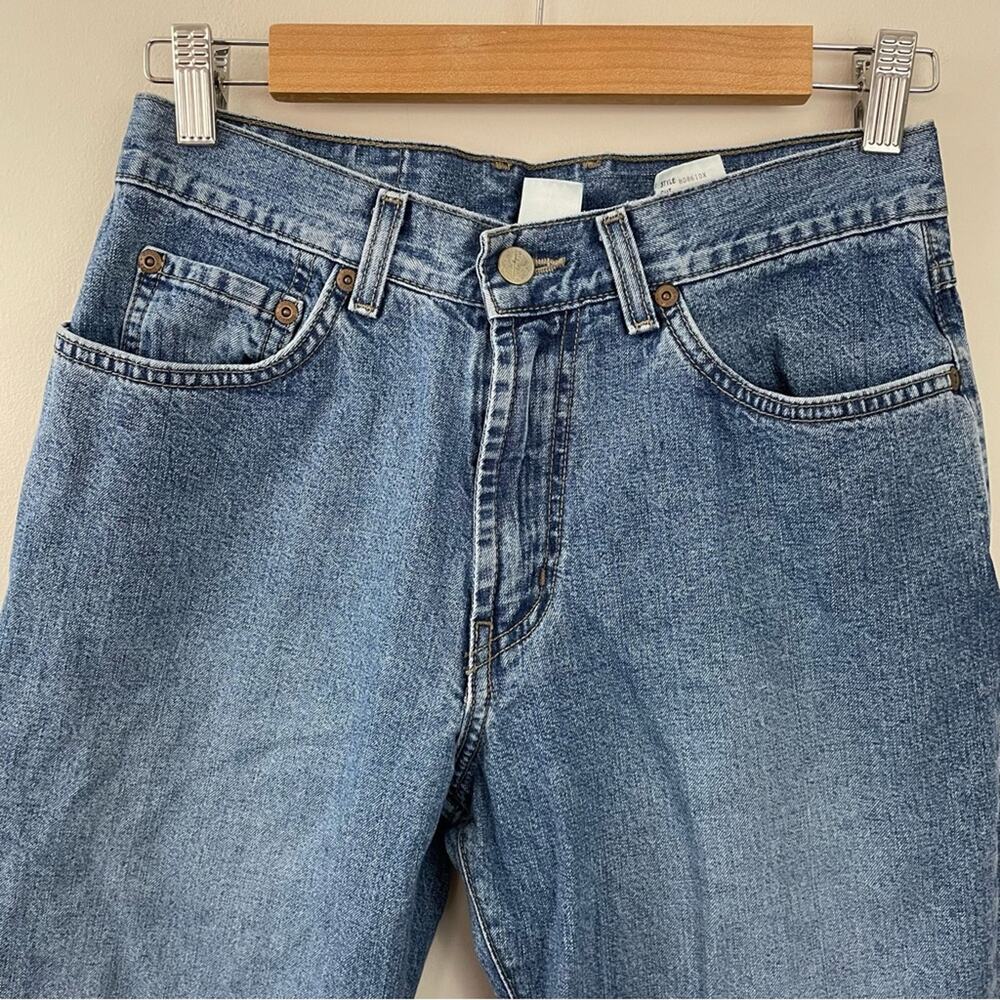 Vintage Y2K Lucky Brand Low Rise Flare all cotton Made in USA jeans womens 10 28 - Picture 2 of 8
